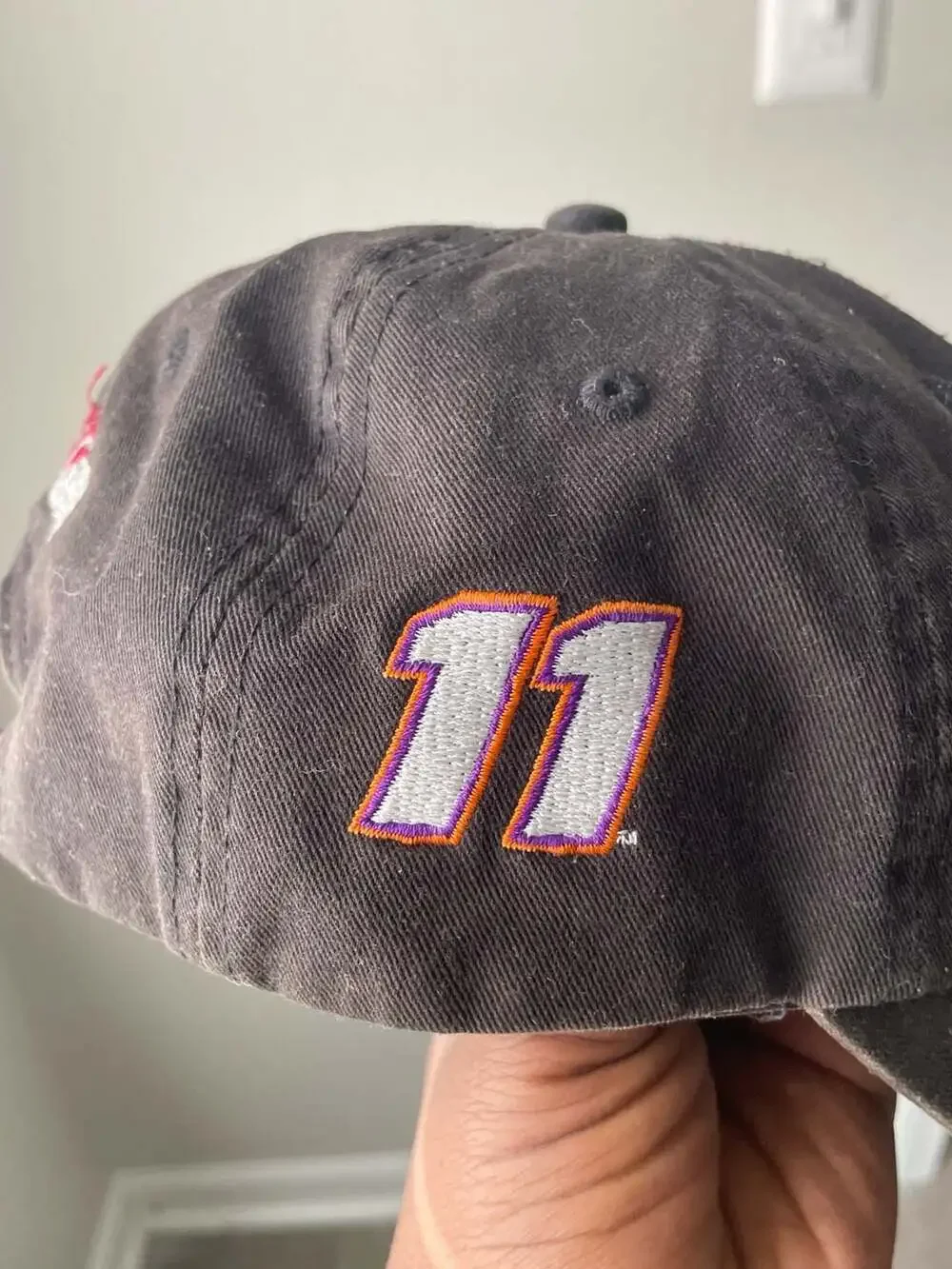Legend Denny Hamlin #11 FedEx Racing Joe Gibbs Racing Embroidered Strapback Hat
